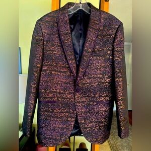 NWOT Topman Purple Shimmer Suit Set Size 42R